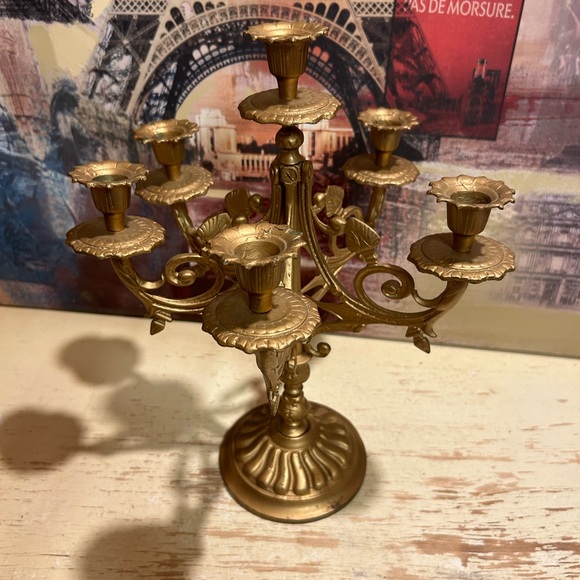 Vintage Victorian candelabra HEAVY - Picture 13 of 13